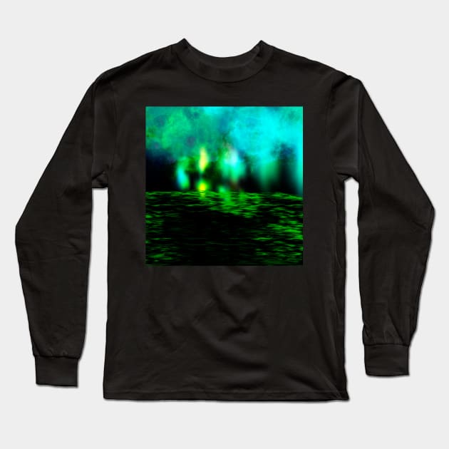 Aurora, Sky Lights Long Sleeve T-Shirt by byjasonf